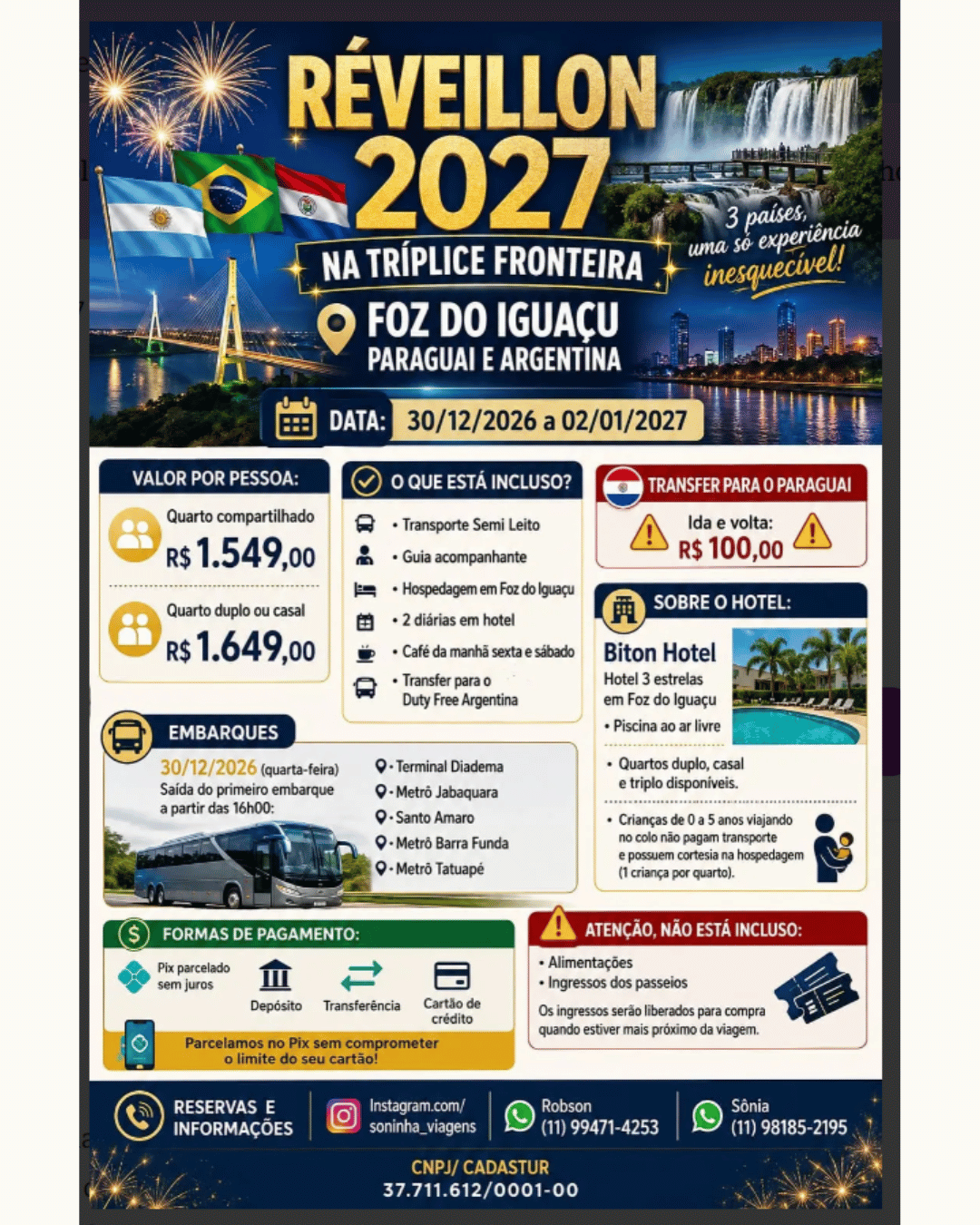 Réveillon 3 fronteiras 2027